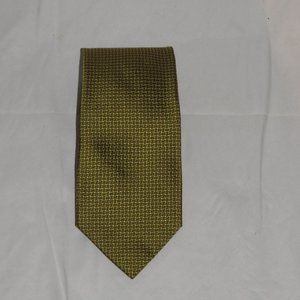 Charvet Gold Chevron Weave Classic Width Silk Tie